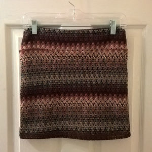 Love Culture Wavy Patterned Mini-Skirt Medium